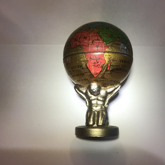 Antique Atlas World Globe Pencil Sharpener Germany - Picture 6 of 13